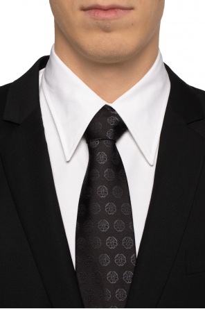 Floral motif tie, zdjęcie 2 Floral motif tie od Alexander McQueen